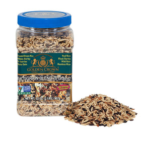 Golden Crown Wild Rice Blend packaging showing premium multigrain mix ideal for bowls