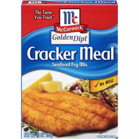 Golden Dipt Cracker Meal coating on crispy chicken for home frying.