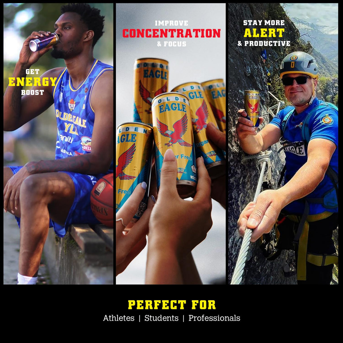 Golden Eagle can being opened to reveal refreshing aroma.