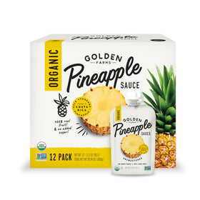 Golden Farms Pineapple Pouch on-the-go pack for a quick tropical snack