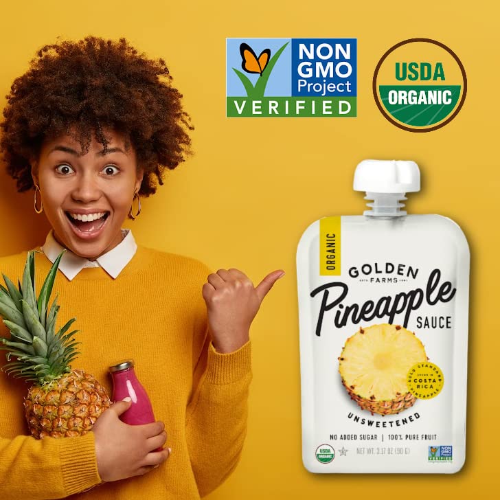 Golden Farms Pineapple Pouch vegan gluten-free kosher certified