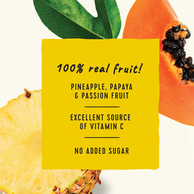 Golden Farms easy-open pouch shows mess-free snack for kids.