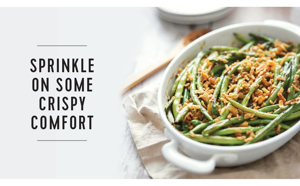 Golden Farms sprinkled on salad, crunchy topping adds texture.