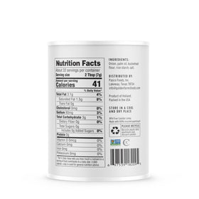 Golden Farms two-pack display, gluten-free, vegan topping options.