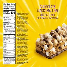 Golden Grahams S'mores bar close-up, crispy graham pieces for crunchy bites.