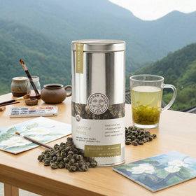 Organic farm near Fujian where Golden Moon Tea Jasmine Dragon Pearls are sourced.