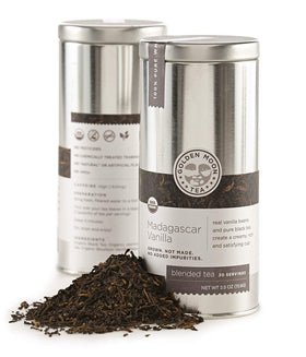 Golden Moon Tea Madagascar Bourbon Vanilla beans deliver creamy vanilla aroma.