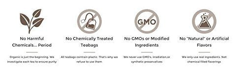Golden Moon Tea organic, non-GMO ingredients ensure a clean cup.