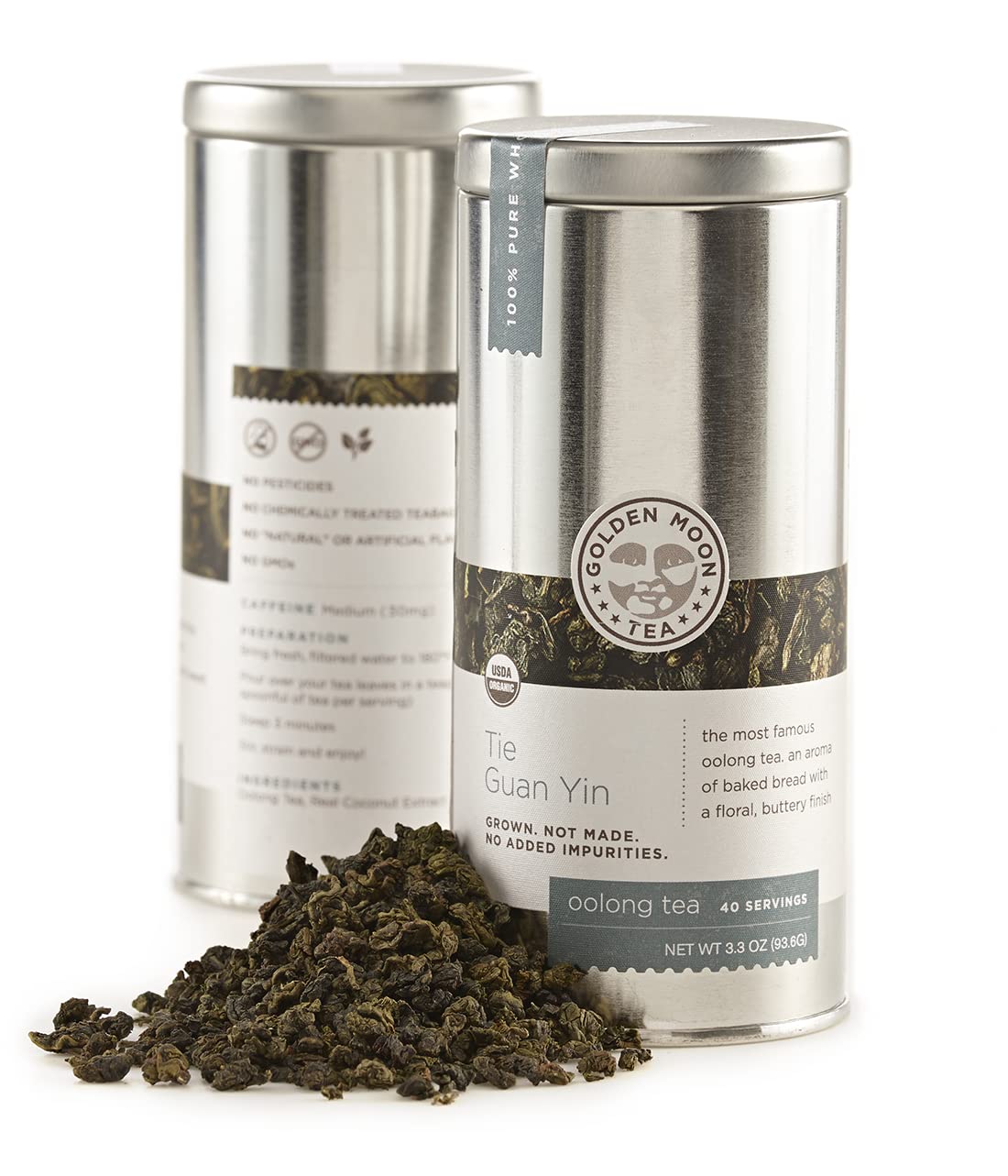 Golden Moon Tea Tie Guan Yin loose leaves ready for a refined ritual