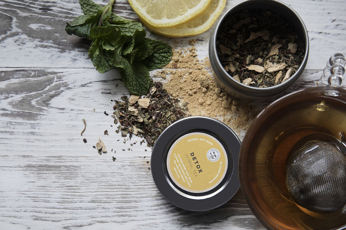 Golden Moon Tea premium packaging signals high-quality loose leaf for connoisseurs