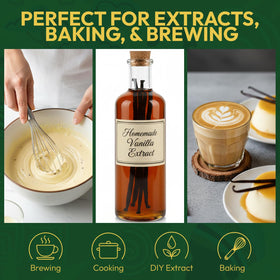 Use Golden Pod vanilla beans for extraction, scraping seeds, or grinding