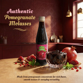 Golden Pomegranate Molasses pour-bottle: perfect drizzle over salads or meats.