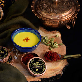 Golden Saffron aroma-rich threads ideal for paellas and risottos.