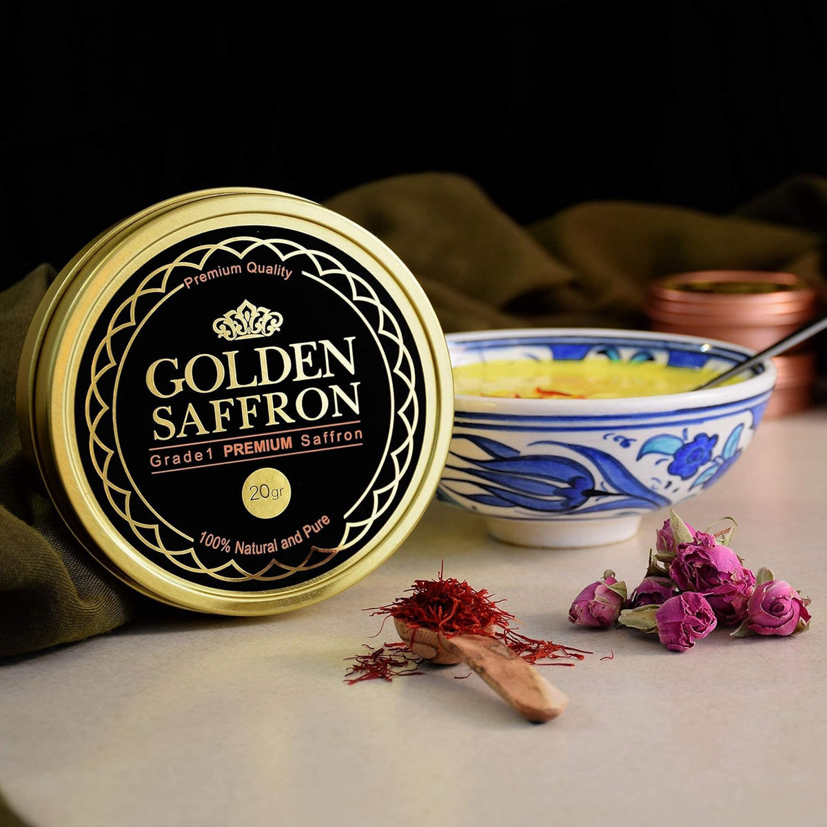 Golden Saffron saffron color boost in paella and risotto