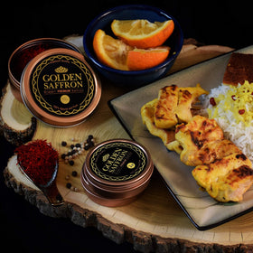 Golden Saffron rice dish showcases aroma and golden-yellow hue