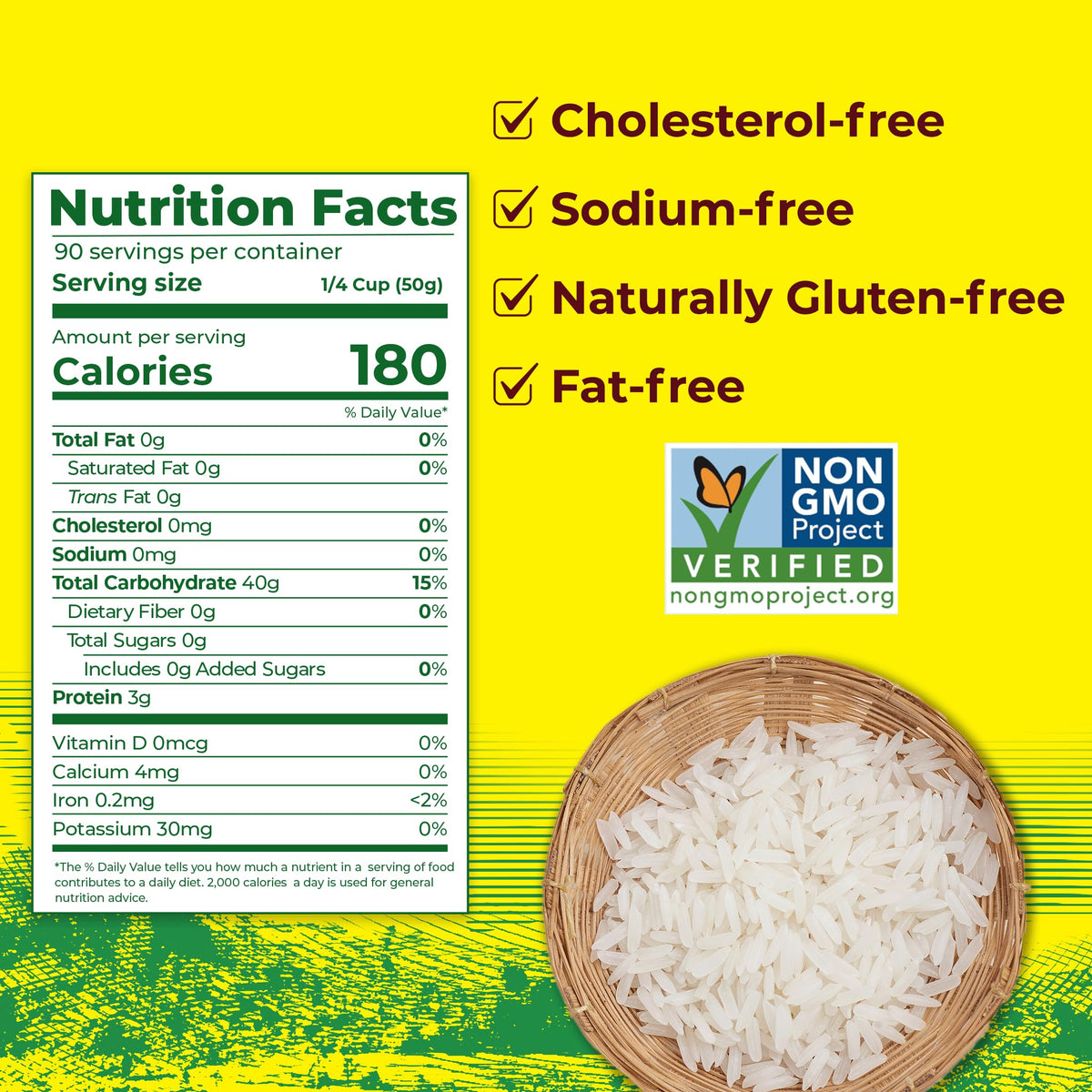 Golden Star white rice grains close-up ideal for fluffy, fragrant dishes.