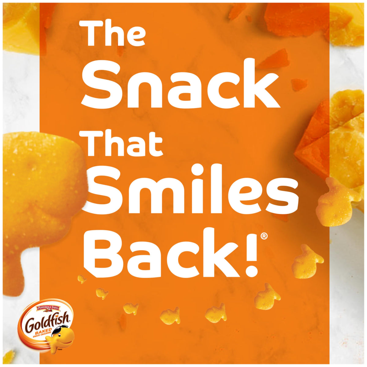 Goldfish 30-count variety box ready for on-the-go snacking.