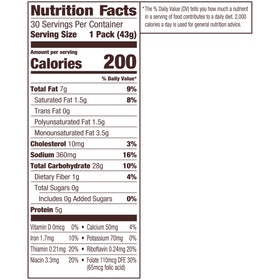 Goldfish Cheddar Crackers multipack with 30 snack packs for family-friendly snacking.