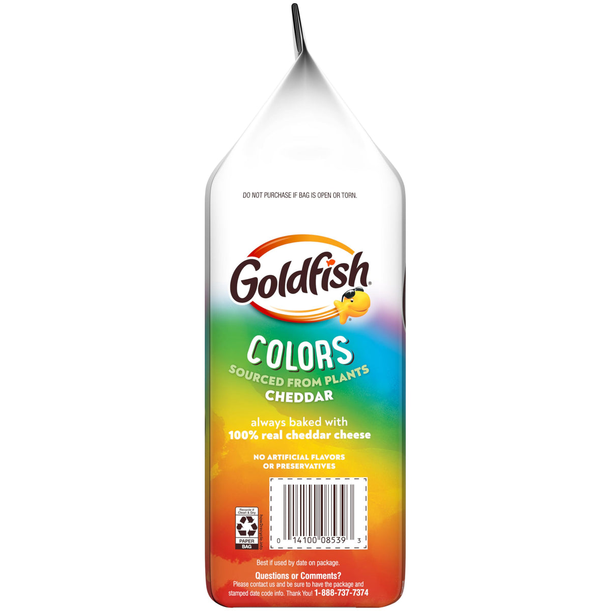 Goldfish Colors Cheddar Crackers serving suggestion, perfect for movie nights
