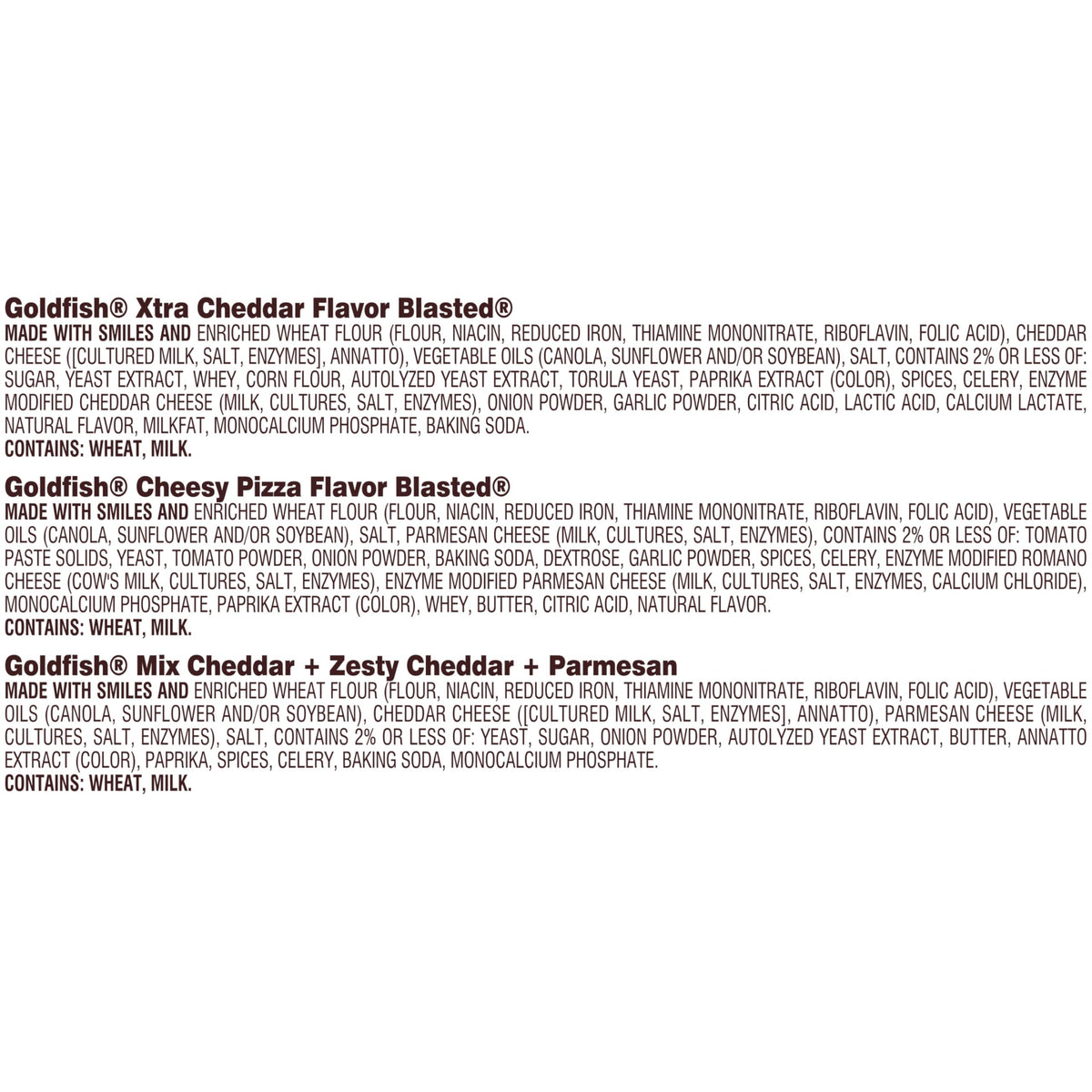 Goldfish Flavor Blasted Xtra Cheddar crackers close-up with extra-cheesy bite