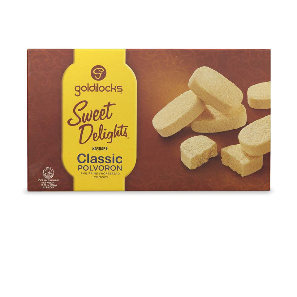 Goldilocks Polvoron classic packaging, ideal for gifting and sharing.