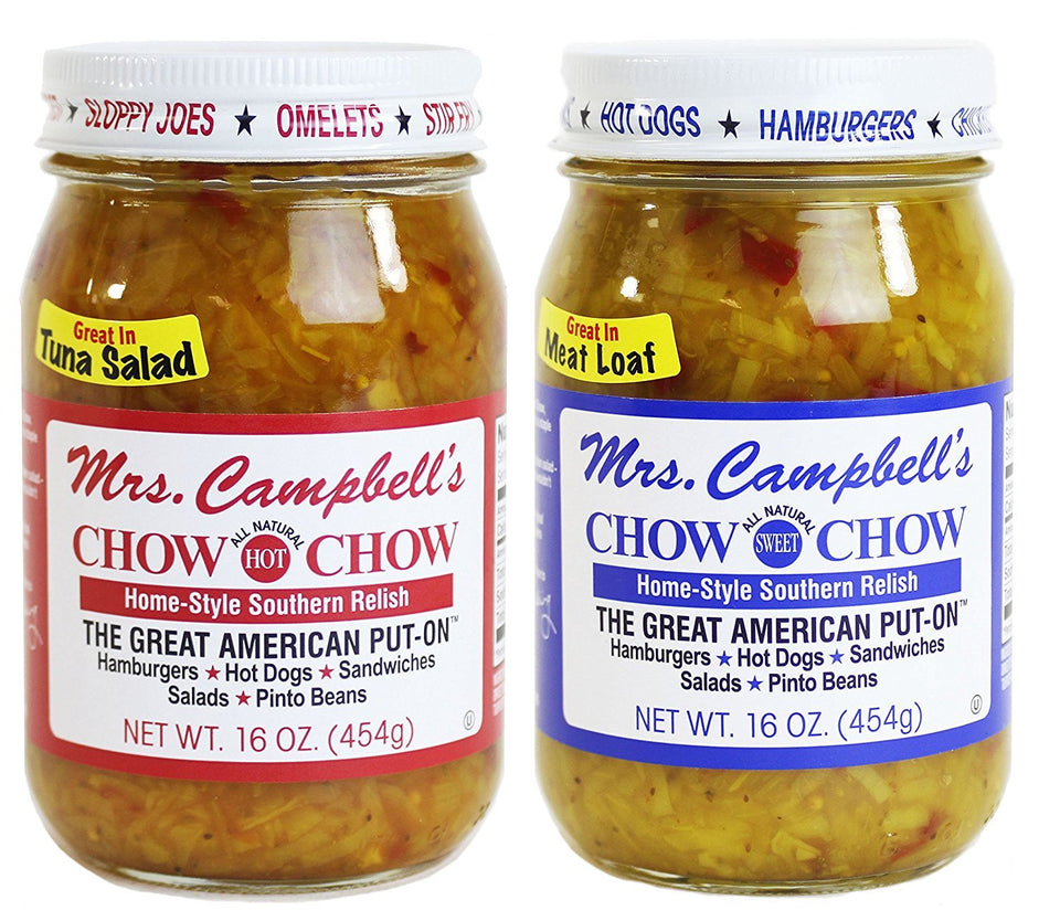 GOLDING FARMS hot chow chow 16 oz jar for bold southern flavor on sandwiches.