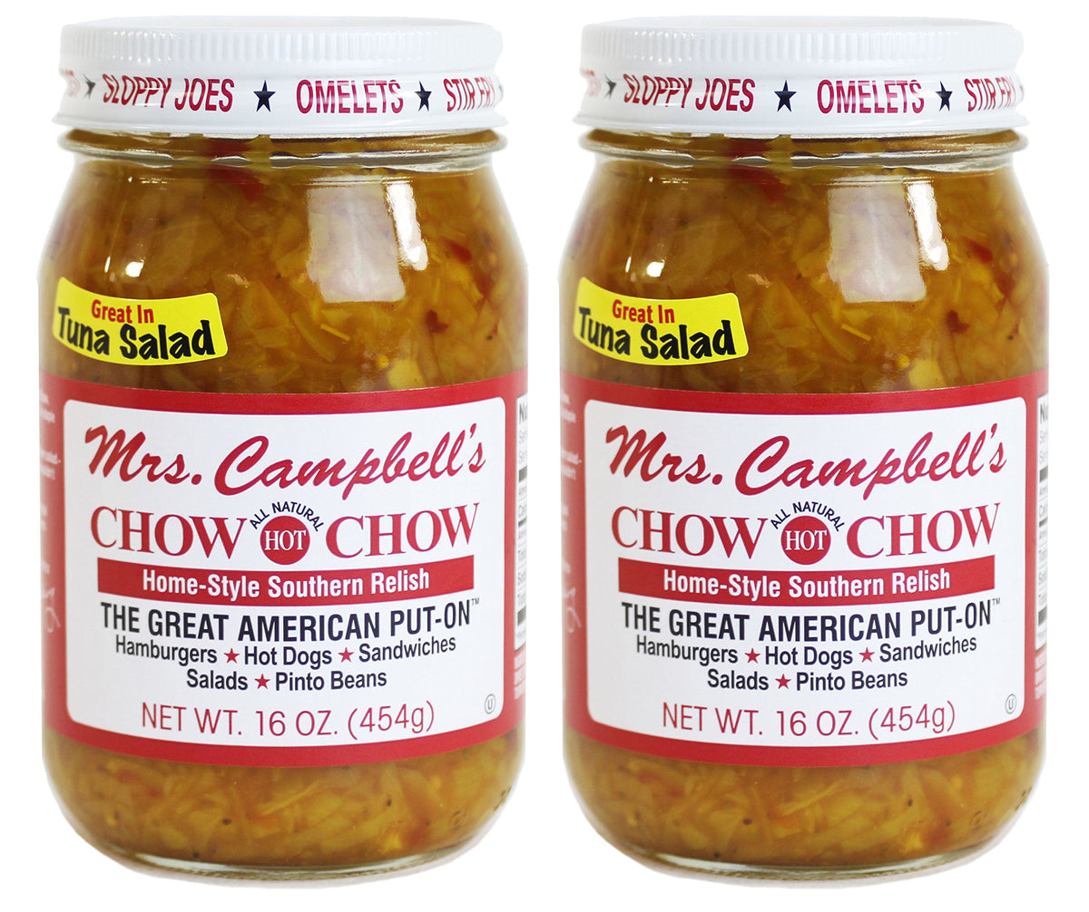 Golding Farms Mrs Campbell's Chow Chow jar front view for pantry appeal and quick flavor boost