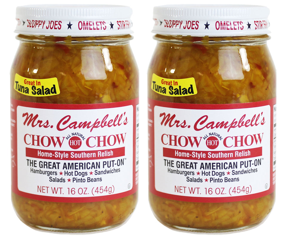 Golding Farms Mrs Campbell's Chow Chow jar front view for pantry appeal and quick flavor boost