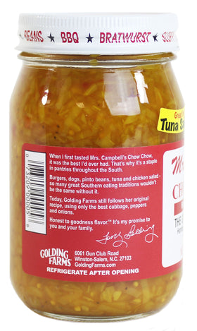 Golding Farms Mrs Campbell's Chow Chow served with crackers for dipping
