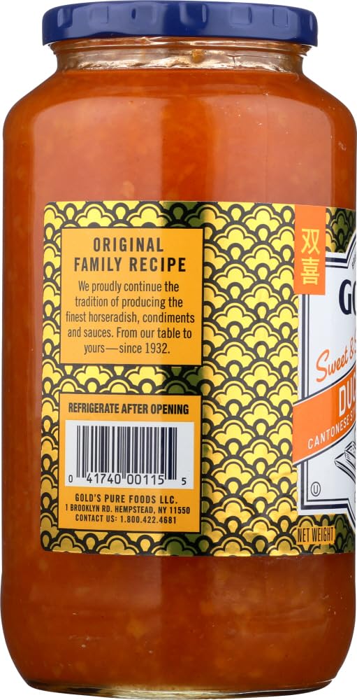 Gold's Sauce Duck Sweet & Sour being poured, perfect for quick weeknight glazes.