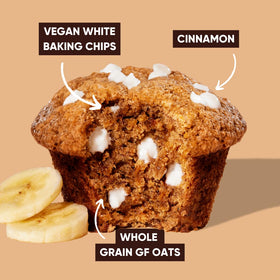 GoNanas Banana Bread batter sits in a mixing bowl, ready to bake.