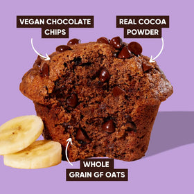 GoNanas banana bread muffins-ready-to-bake, simple plant-based mix.