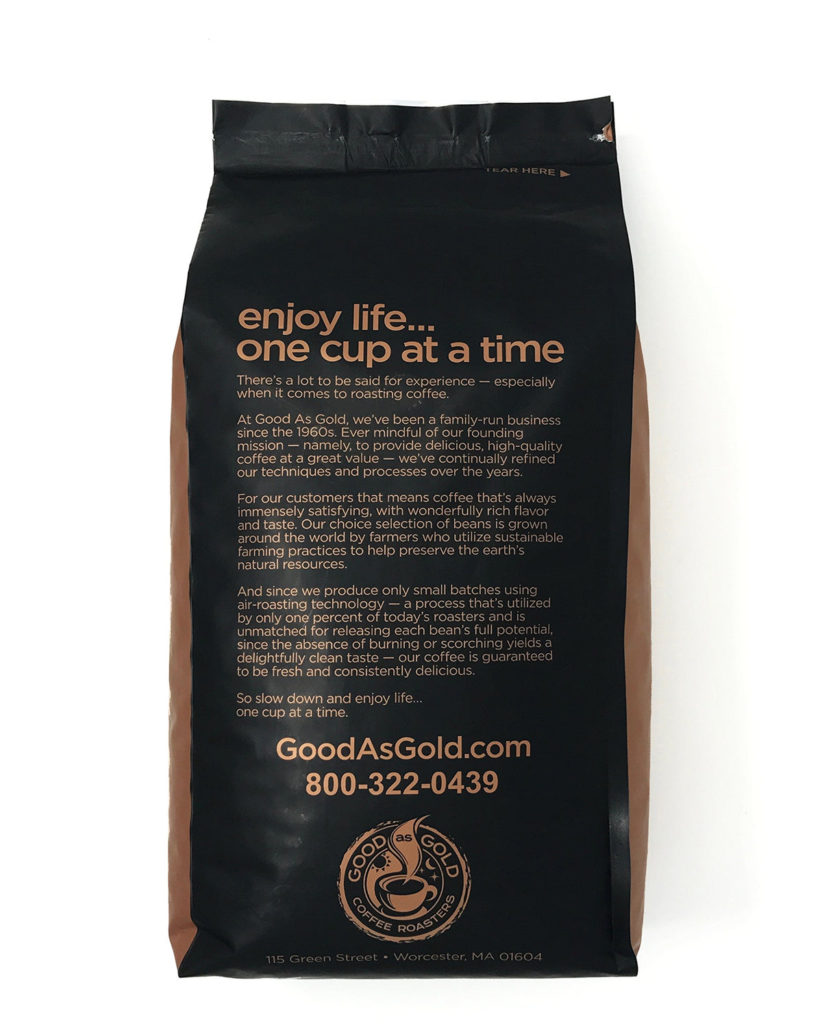 Good As Gold Costa Rica Tarrazu 5lb bag—freshly roasted.