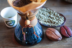 Pouring a cup of Good As Gold to savor balanced richness.