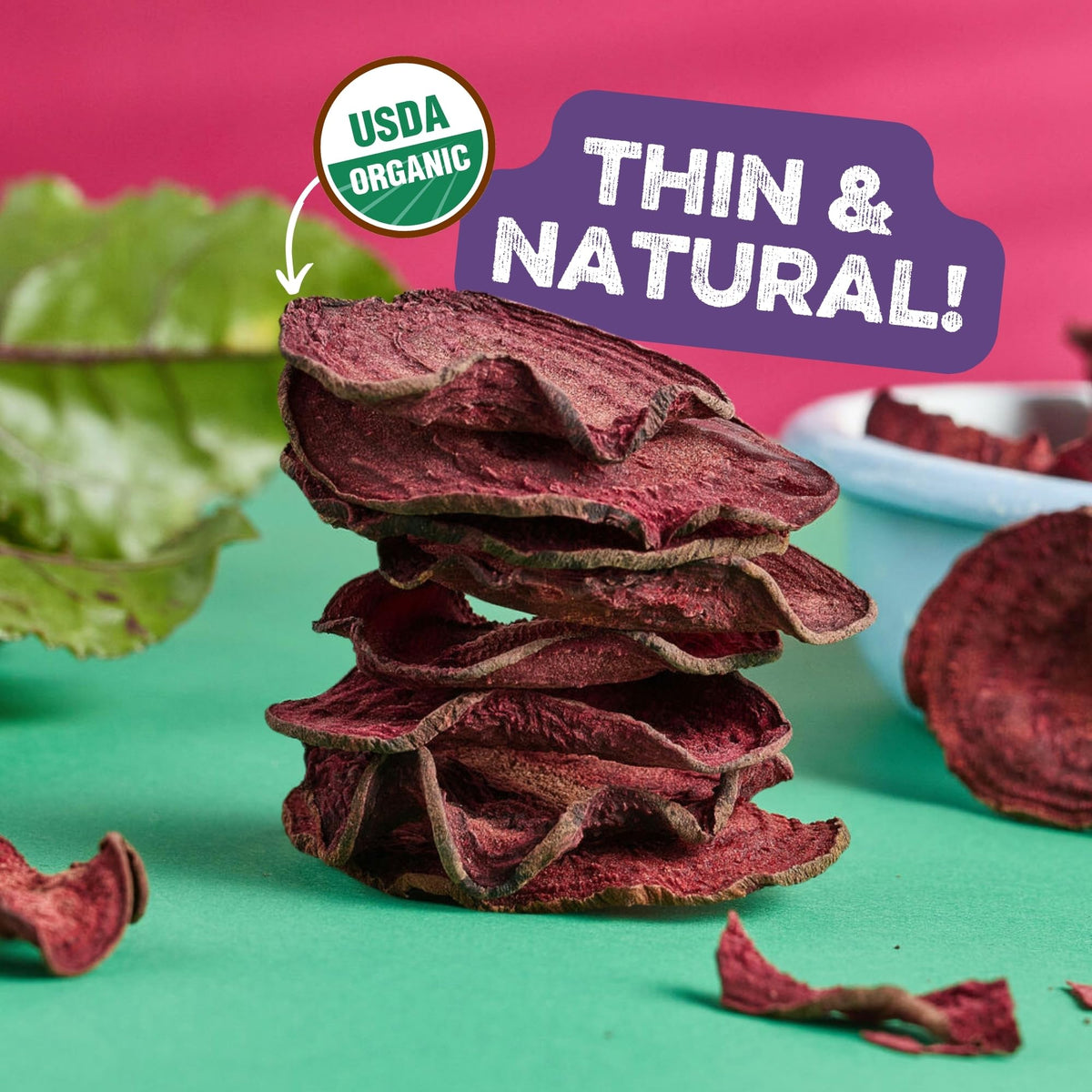 Good Chips by Paramo Snacks label highlights natural baking and simple ingredients