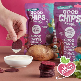 Good Chips vegan gluten-free snack bag emphasizes everyday health-friendly choice