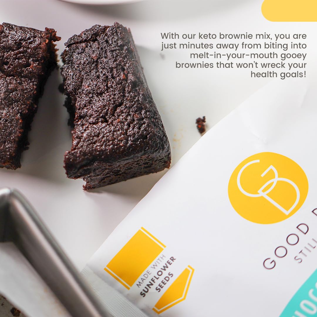 Good Dee's brownies fresh from the oven offer gooey, low-carb indulgence.