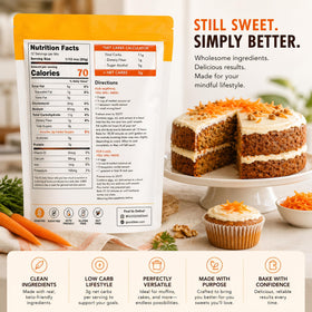 Measuring ingredients with Good Dees mix for quick prep.