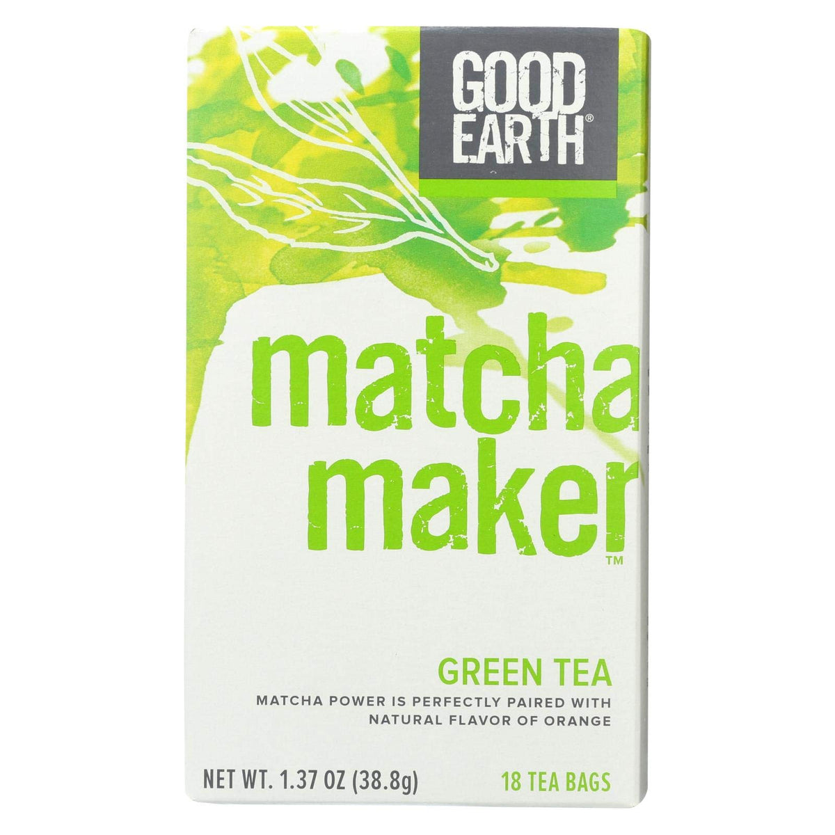 Good Earth Tea Co. Matcha Maker three 18-count packs for quick, fresh brews.