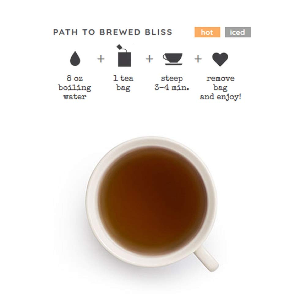 Good Earth Tea Co. Sweet & Spicy Chai steeping 3 minutes for rich aroma