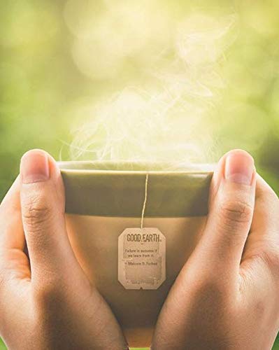 Steeping Good Earth Sweet & Spicy Matcha produces a vibrant green brew.