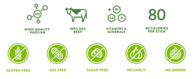 Good Fod Foods gluten-free low FODMAP sticks showcasing clean ingredients.