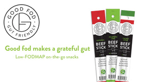 Good Fod Foods Meat Stick package nutrition label, clear ingredients.