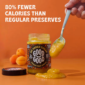 Good Good Apricot Spread layered in a cake, adds a subtle apricot finish.