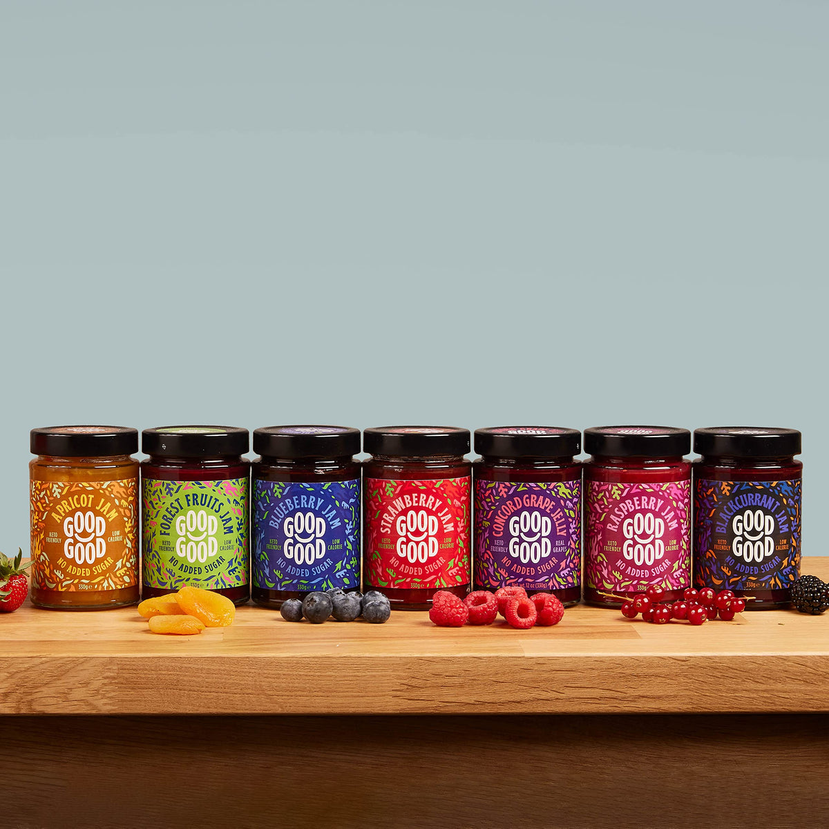 Good Good Blackcurrant Jam on cheese board highlights gourmet pairing potential