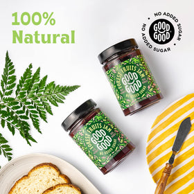 Good Good Forest Fruit Jam spread on toast with rich fruit flavor