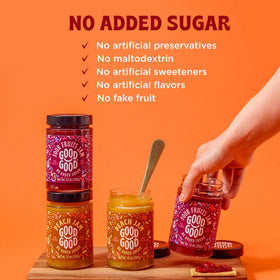 Good Good Four Fruits Jam spread on toast highlights balanced sweetness for keto-friendly mornings