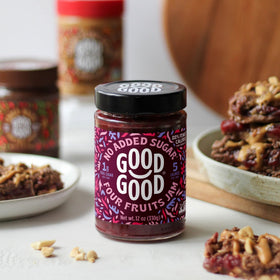 Good Good Four Fruits Jam yogurt swirl showcases versatile use in dairy snacks