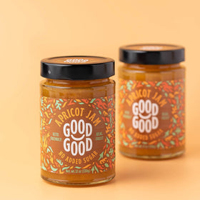 Good Good Healthy Jam Variety Pack Strawberry jar, bright sweetness without added sugar.