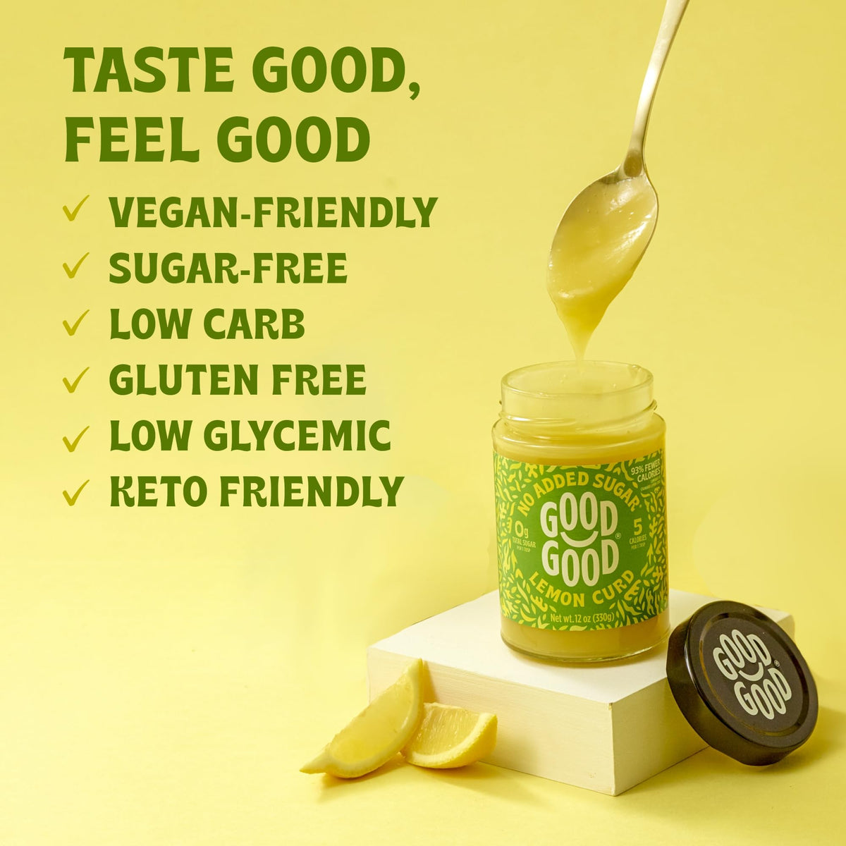 Good Good Lemon Curd two-pack packaging, convenient for sharing.
